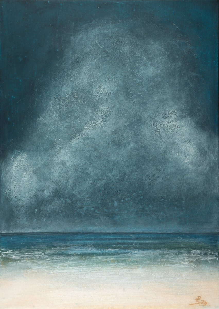 Impressionistic Landscape Painting By Peter Stahr, 21 X 29", Hope, Original Artwork