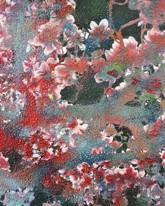 Green &amp; Coral Magnolia