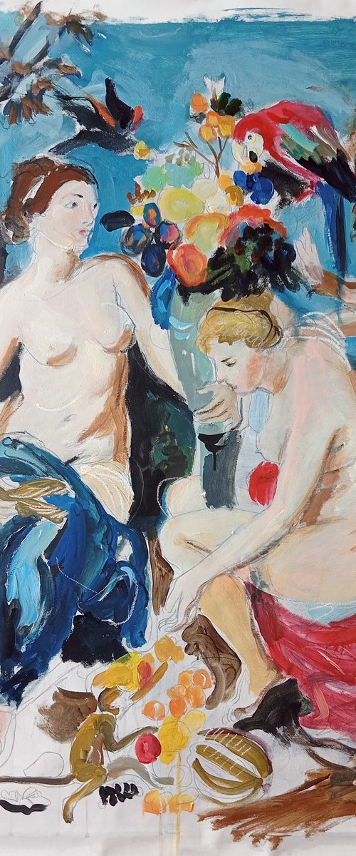 Ceres with Two Nymphs (study) by Catalin Ilinca