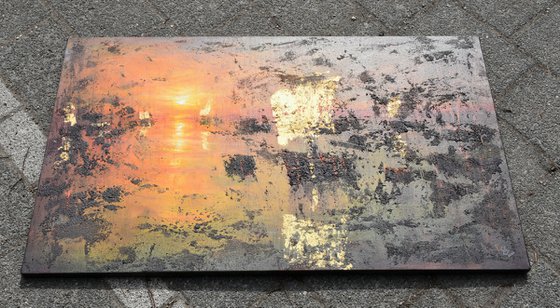 " Harbor of destroyed dreams - Hidden Wounds " (W 100 x H 60 cm) SPECIAL PRICE!!!