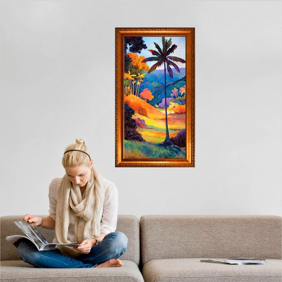 Lone Palm in a Summer Glow