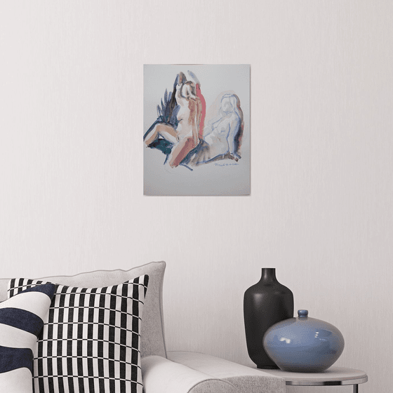 Seated nude