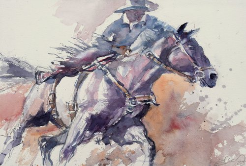 Cowboys dream 2 by Goran Žigolić Watercolors