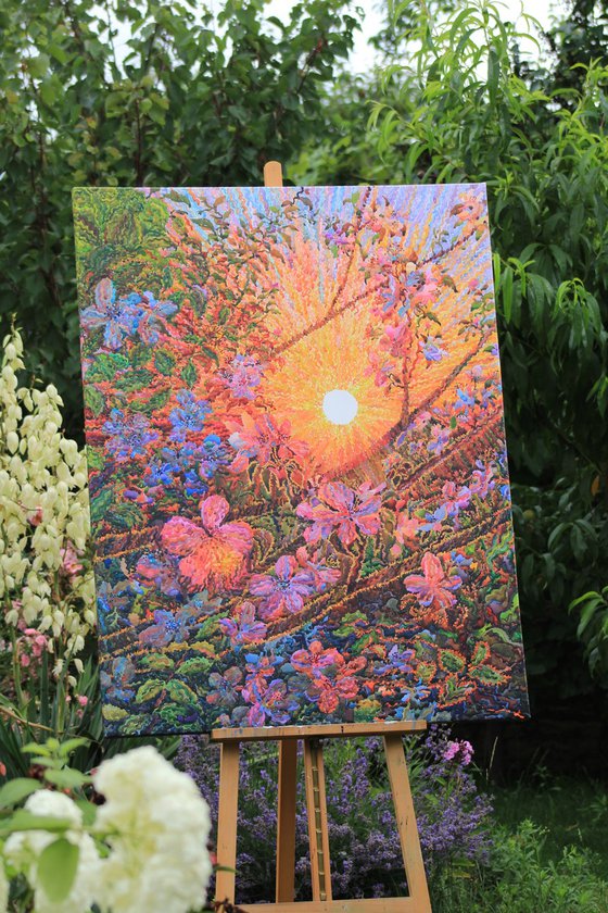 In the apple garden
