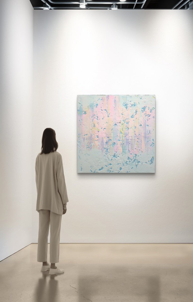 Abstract Acrylic Painting By Alex Senchenko, 39 X 39, Abstract 2481, Original Artwork