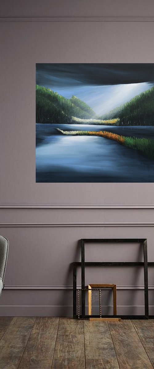 Rays of Light  II-  Fields and Colors Series by Danijela Dan