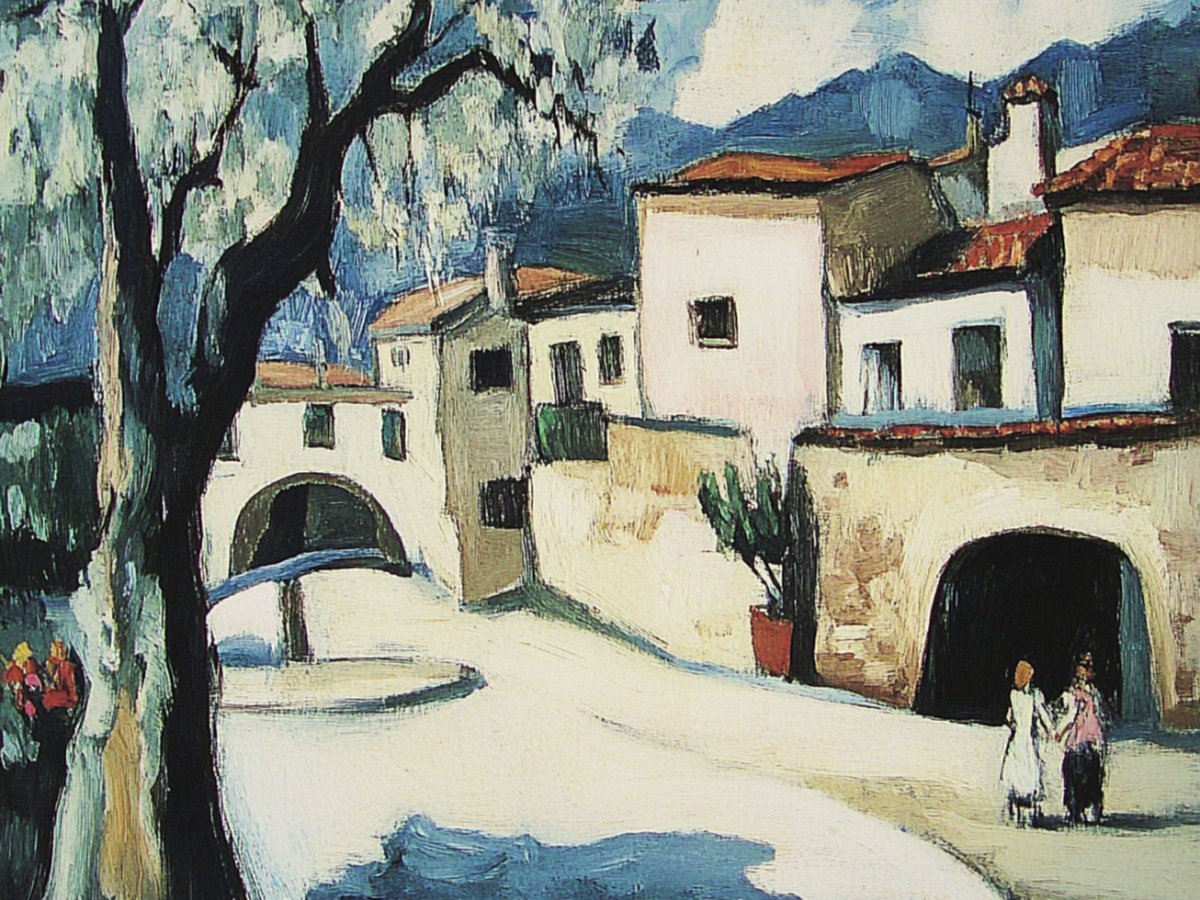 Village In Spain by Elena Avanesova