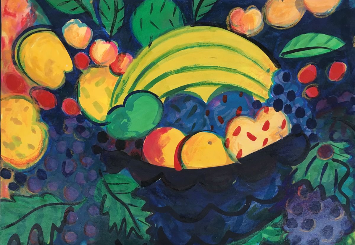 Purple fruit by Sharon jane