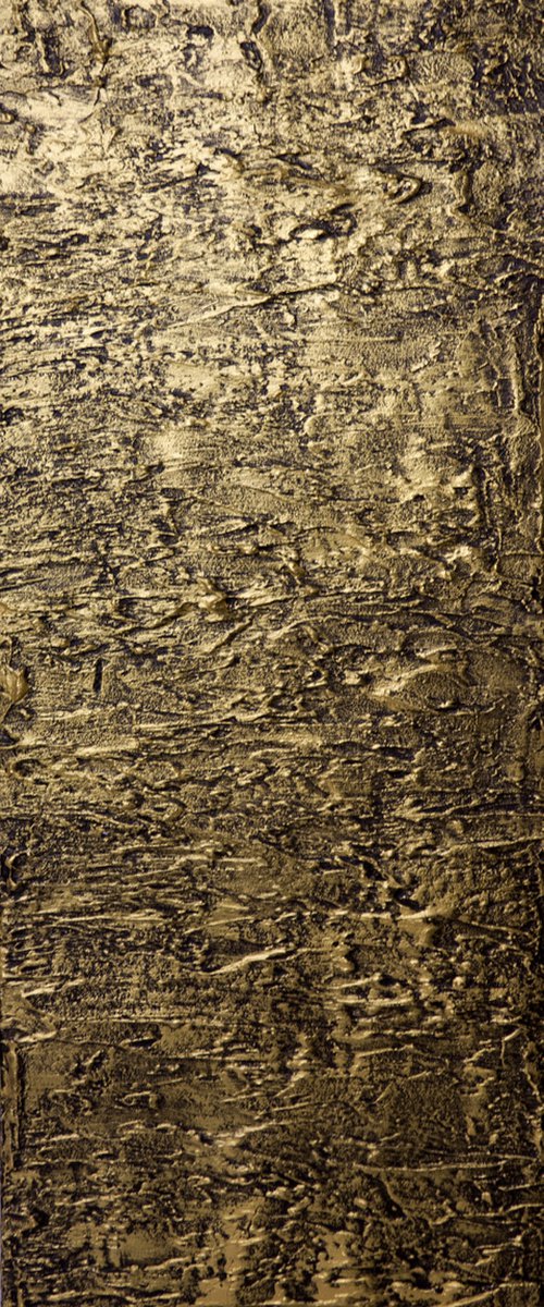 The Golden Monolith 16 x 40 inches for those who like abstract by Stuart Wright