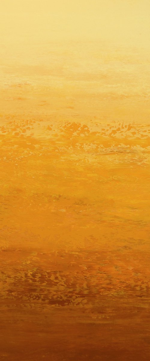Honey Flow - Color Field Nature Abstract by Suzanne Vaughan
