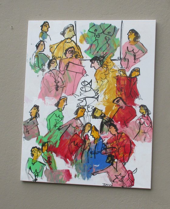 People in gallery