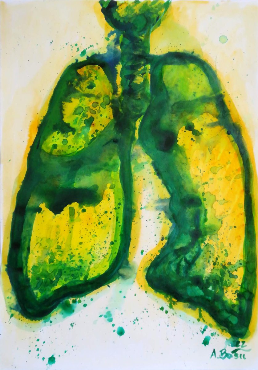 Expressive Still Life Painting By Aleksandar Basic, 12 X 17, Yellow, Green And Blue, Original Artwork