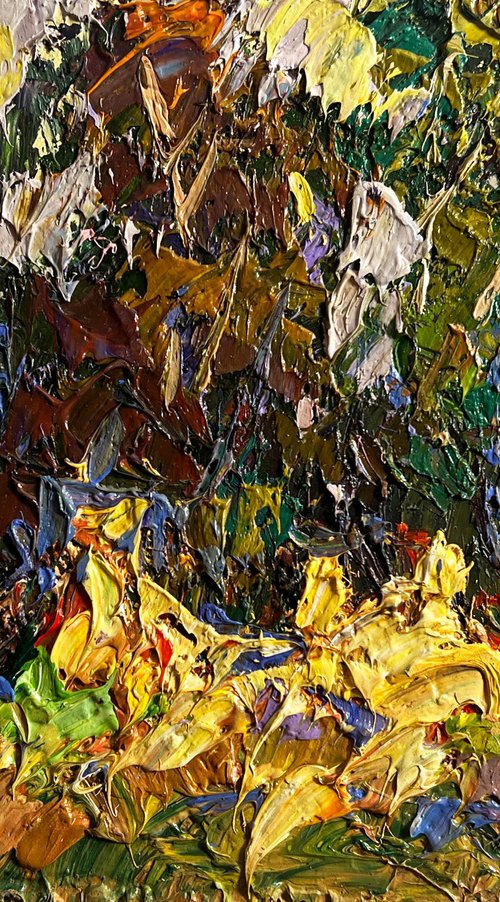 Corn fields in the village by Kalenyuk Alex