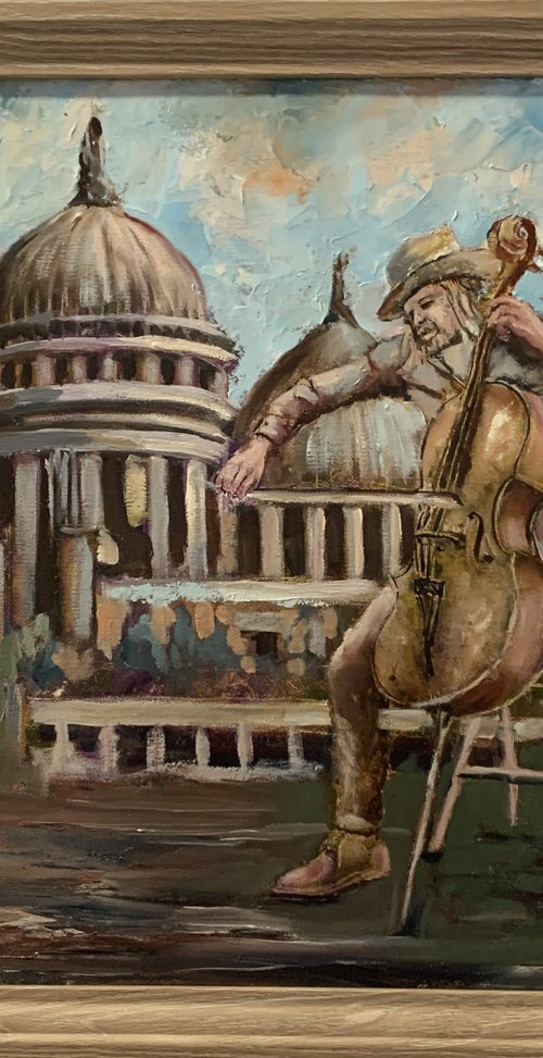 Cello Serenade at the Capitol. by Vita Schagen