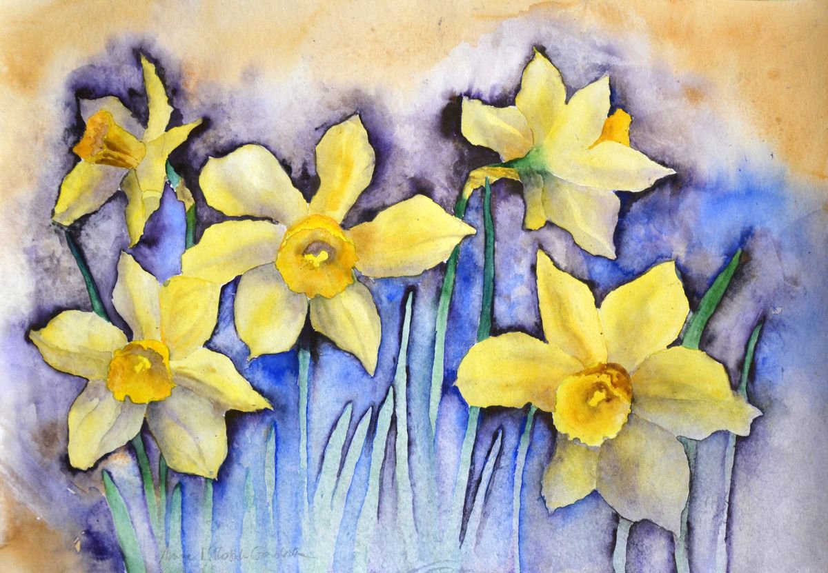 Daffodils 2 by Anna Masiul-Gozdecka