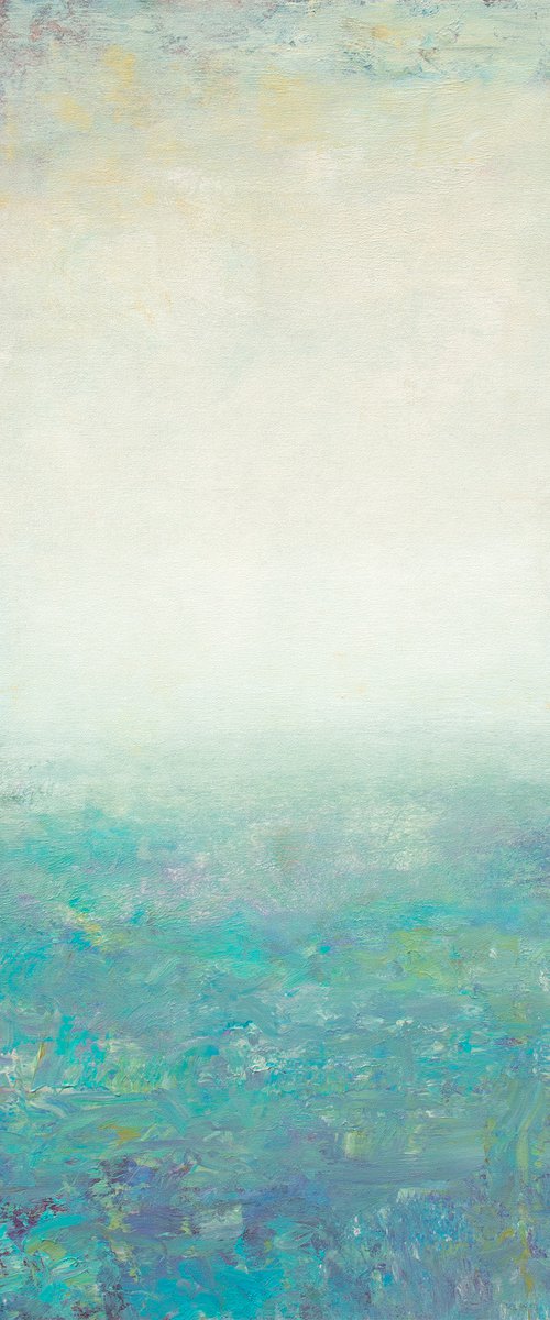 Aqua Turquoise 211106, aqua turquoise textured abstract by Don Bishop