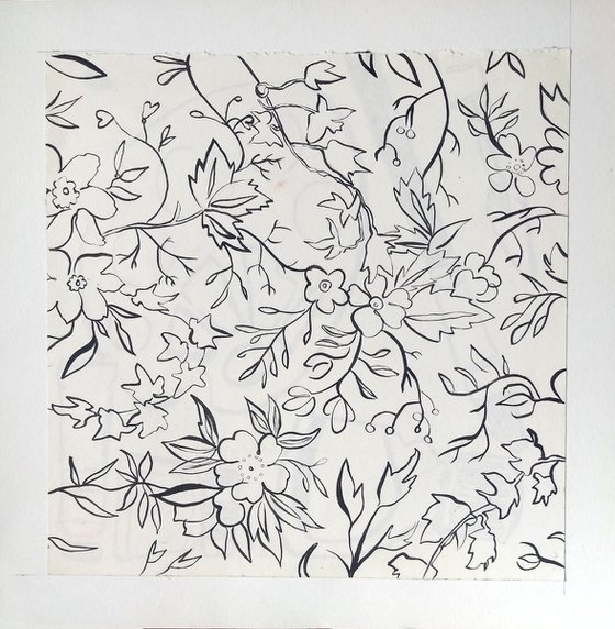 Floral pattern sketch