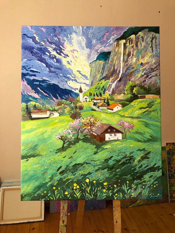 Lauterbrunnen. Zwitzerland 100-80cm