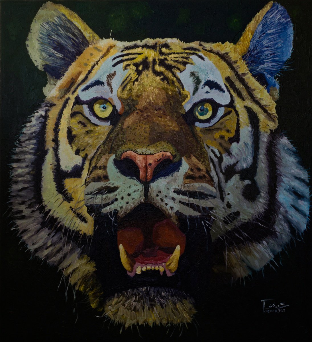 Tiger Painting by Kheder