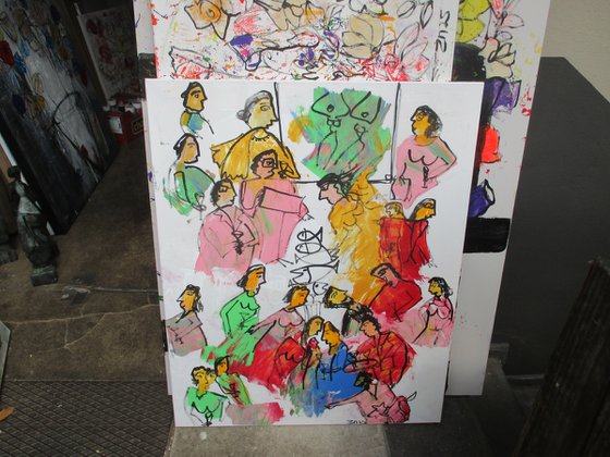 People in gallery