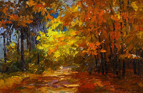 Golden Autumn Forest