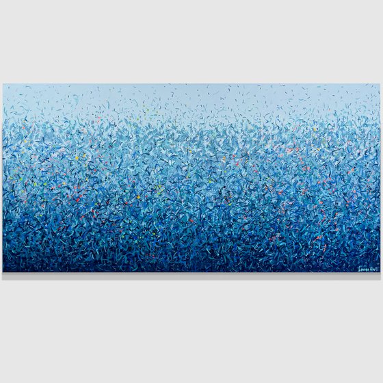 Bondi Water Dance - 152 x 76cm acrylic on canvas