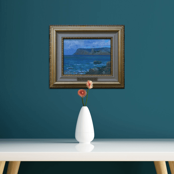 Storm at sea. Cape Kuron