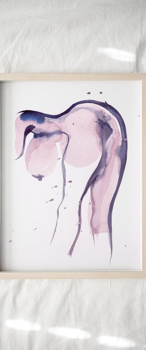 'Eccentric', nude study by Eve Devore