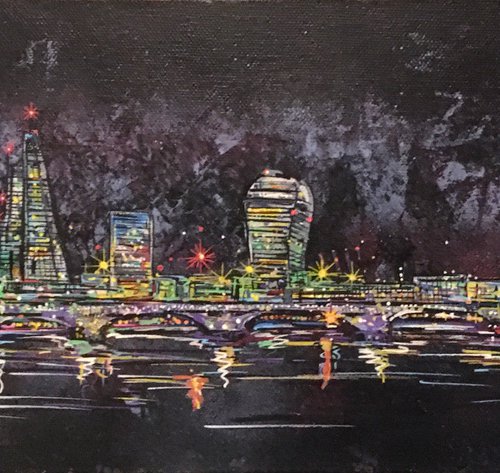 London at night by John Curtis