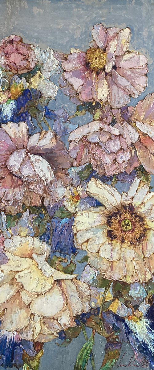 Peonies and Irises. by Andriy Vutyanov