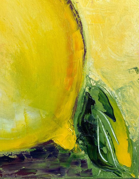 Lemon Oil Painting