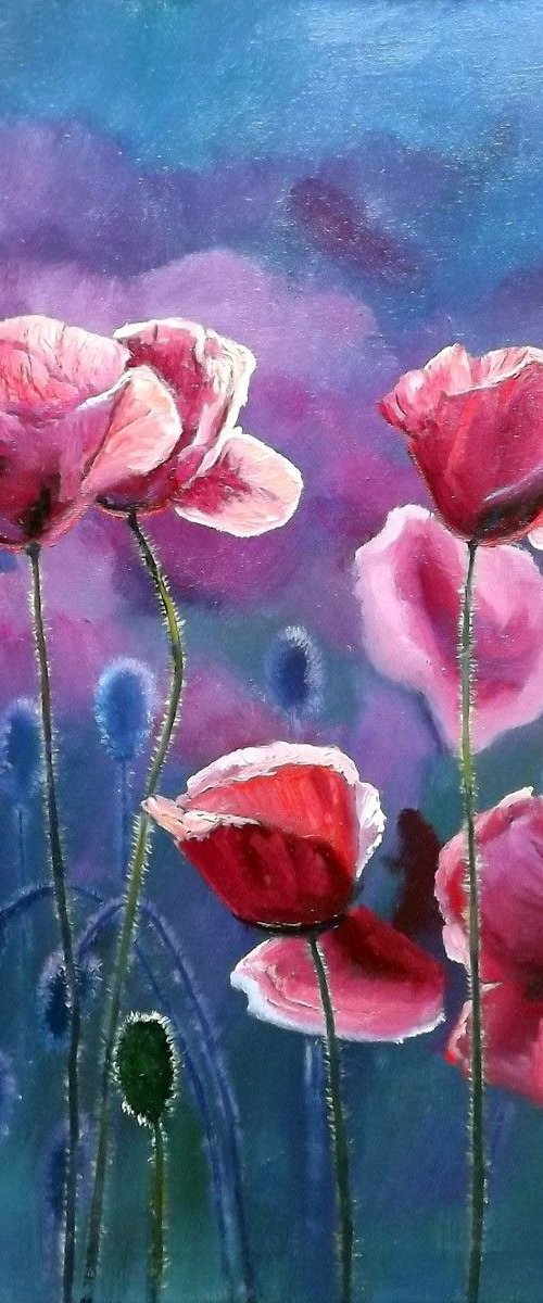 Poppies 5 by Oleg Riabchuk