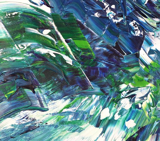 Turquoise Blue Waves C 2