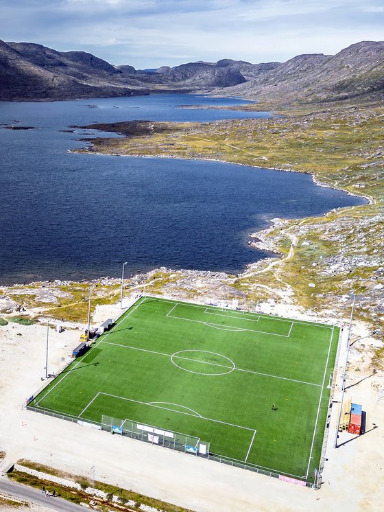 THE SEASIDE FOOTBALL PITCH
