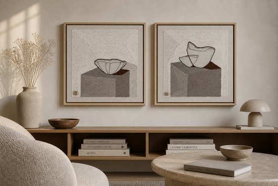 Diptych Vase Composition VI’26 & VII’26