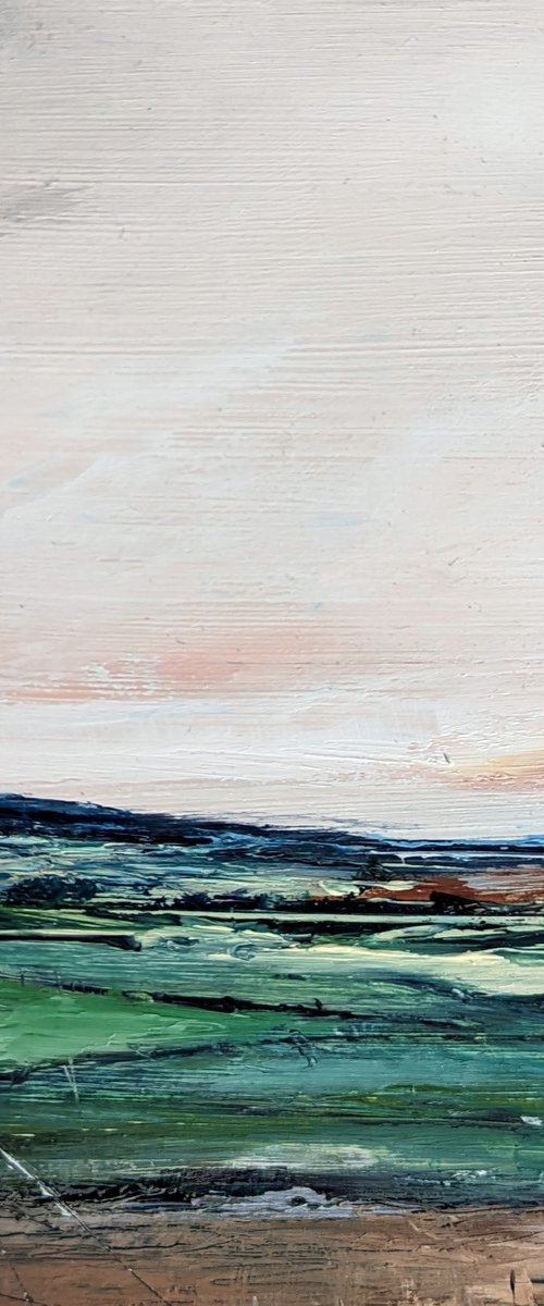 Miniature Abstract Chilterns Landscape #16 by Jo Earl
