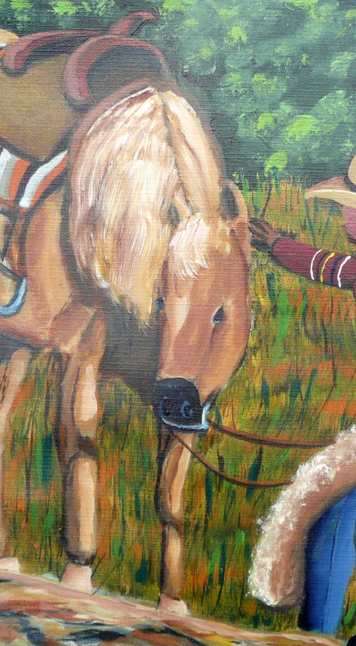 Empty Saddle by Dunphy Fine Art