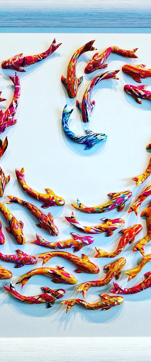 Circle of Koi (Commission) by Amanda Deadman