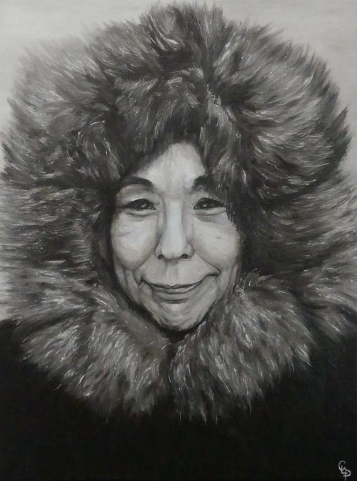 Portrait of a Greenlander by Cécile Pardigon
