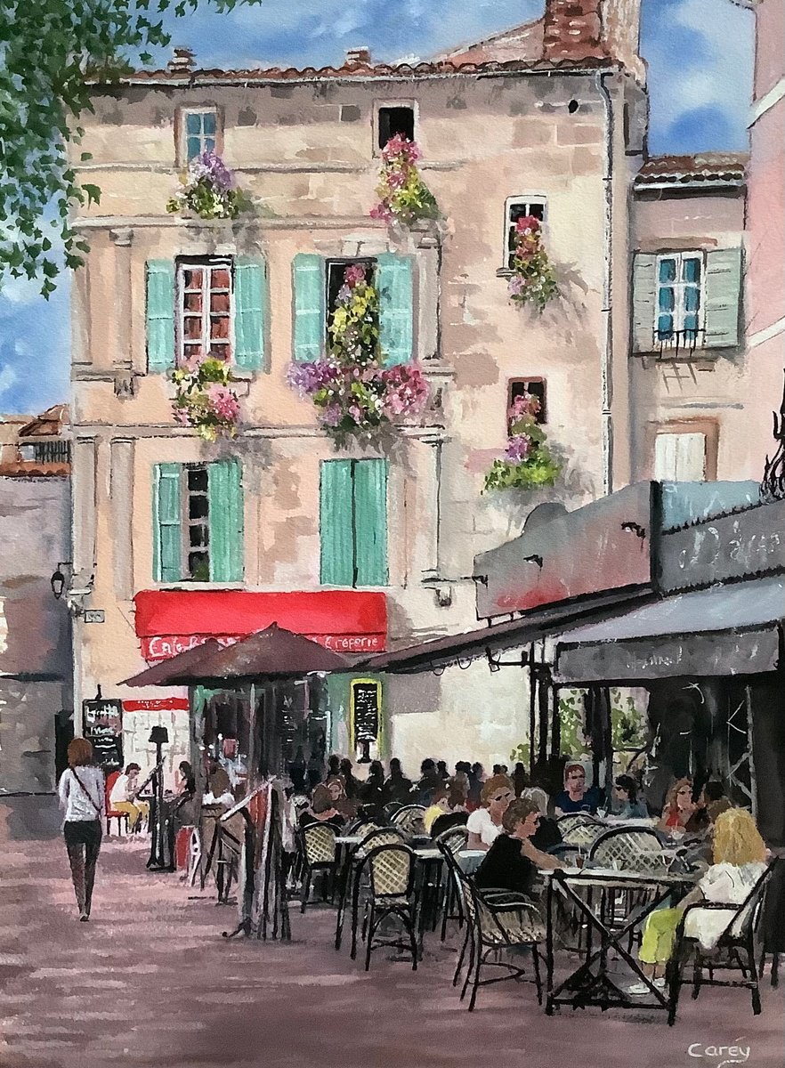 France, Cafes in southern France. by Darren Carey