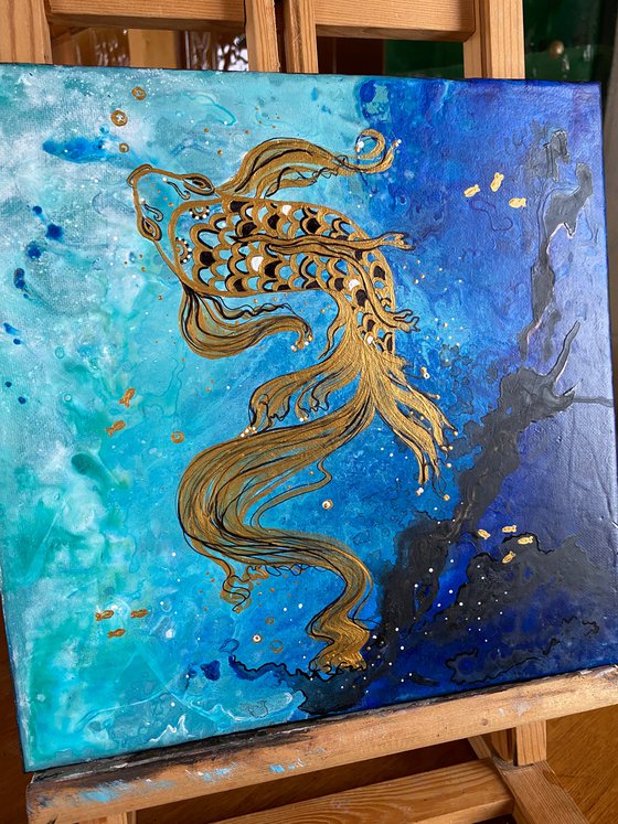 Gold Koi Fish