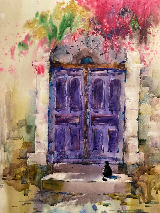 Watercolor “Waiting” perfect gift