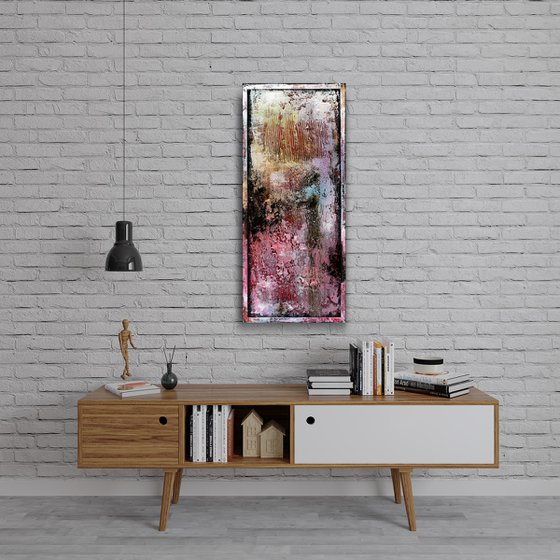 When Love Remains 3  - Framed Abstract Painting  by Kathy Morton Stanion