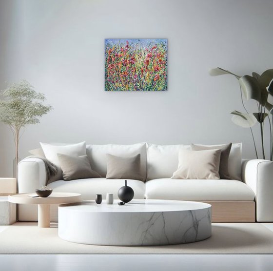 Pollocks Meadow Bloom Original Art