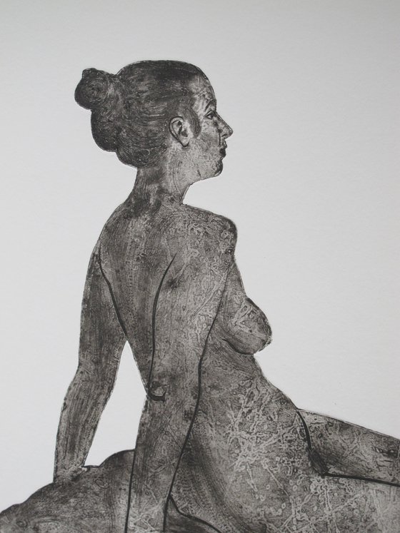 Seated female nude