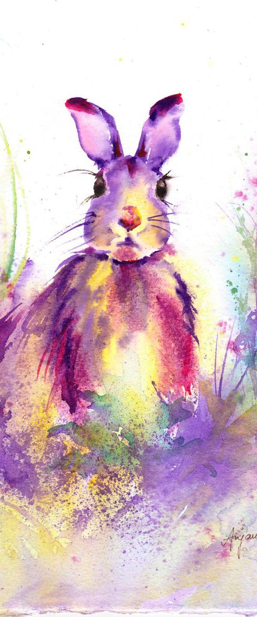 Lilac Hare by Anjana Cawdell