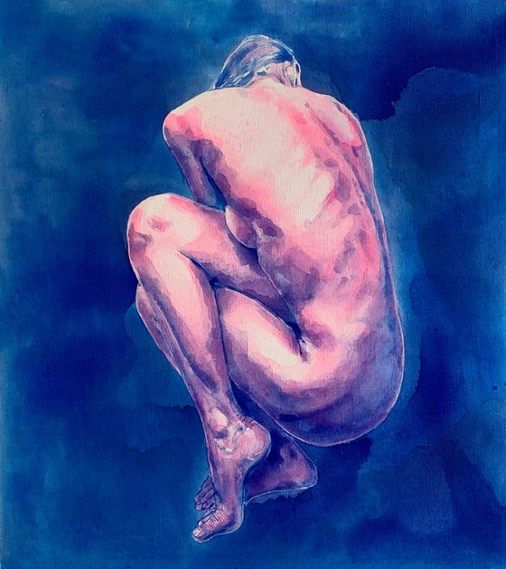 Contemporary nude woman