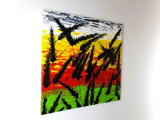 Sunset In The Grass 1