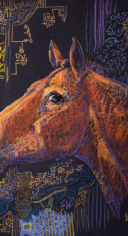 "Bay horse" by Fefa Koroleva