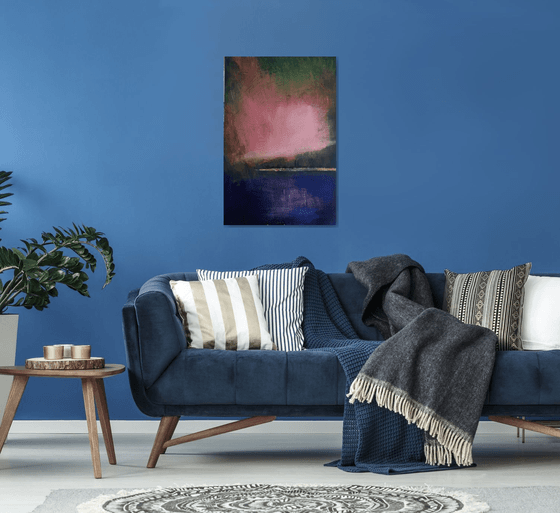 Abstract landscape sunset